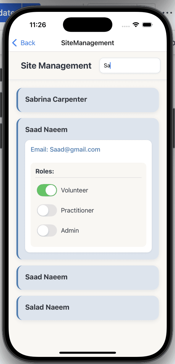 Viewing Account Details and Modifying Access Levels