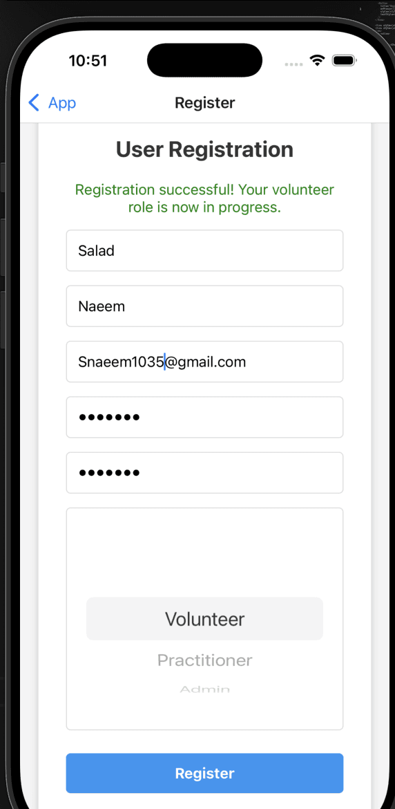 Officially Registering - Review Page